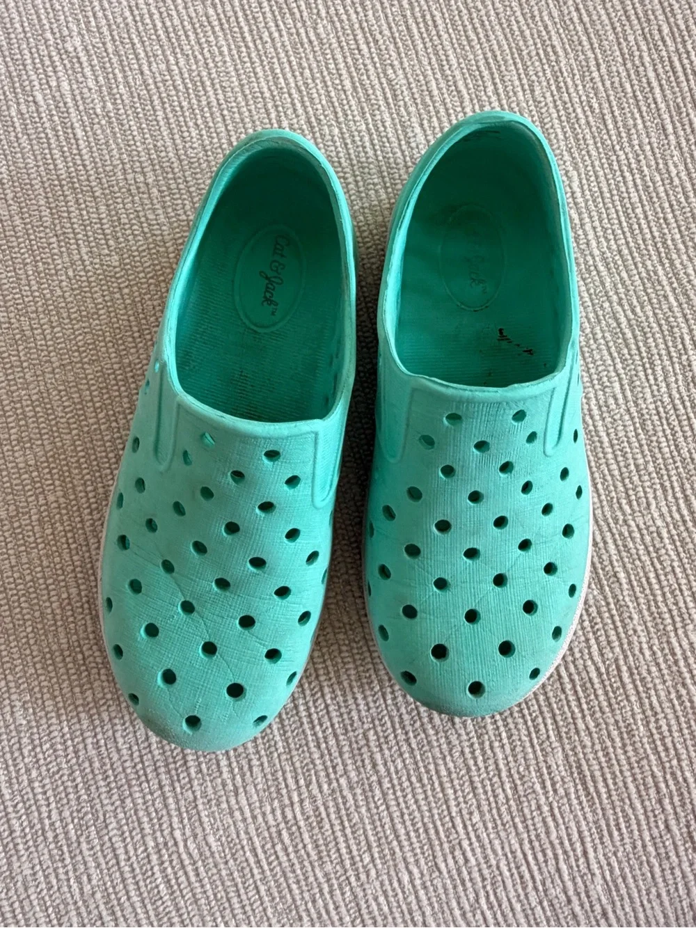 Cat & Jack Kids Teal Slip-On Water Shoes 10T